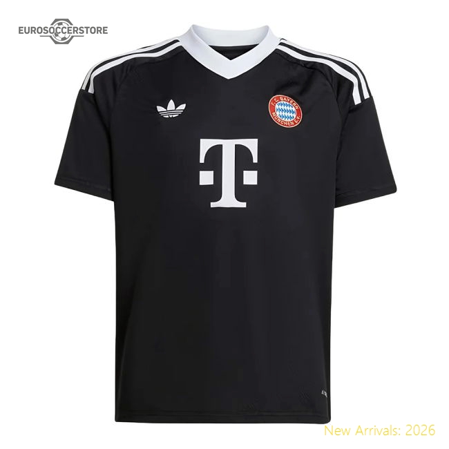 2024-2025 Bayern Munich Third Goalkeeper Shirt (Black) - Kids (Neuer 1)