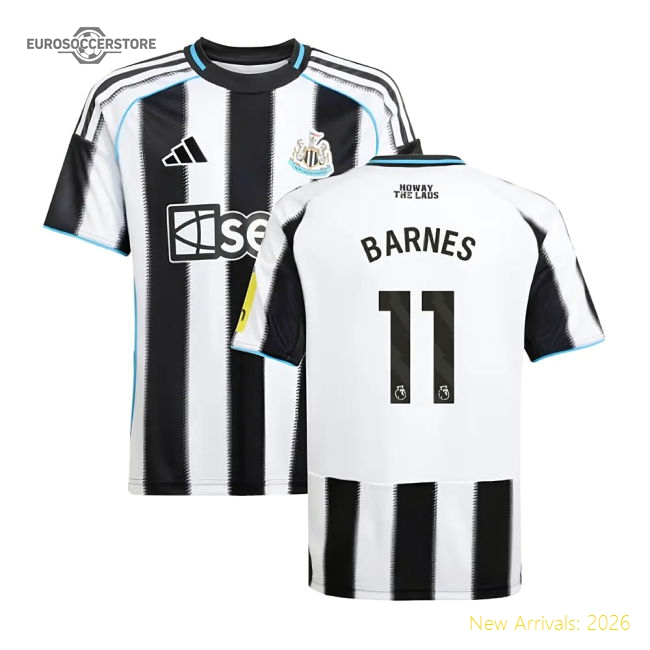 Authentic 2025-2026 Newcastle Home Shirt (kids) (barnes 11) - Premium