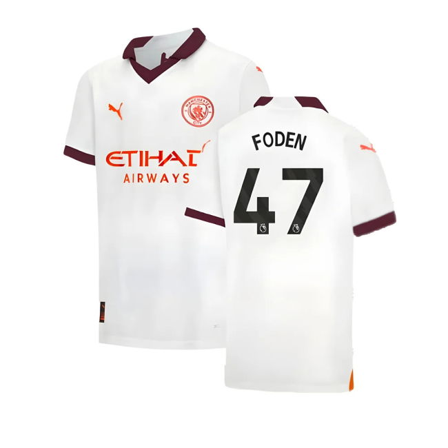 2023-20 Man City Away Jersey FODEN #47 M S Kids