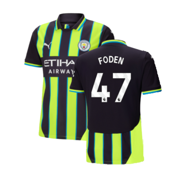 Superior High-Quality 2024-2025 Man City Away Shirt Foden 47