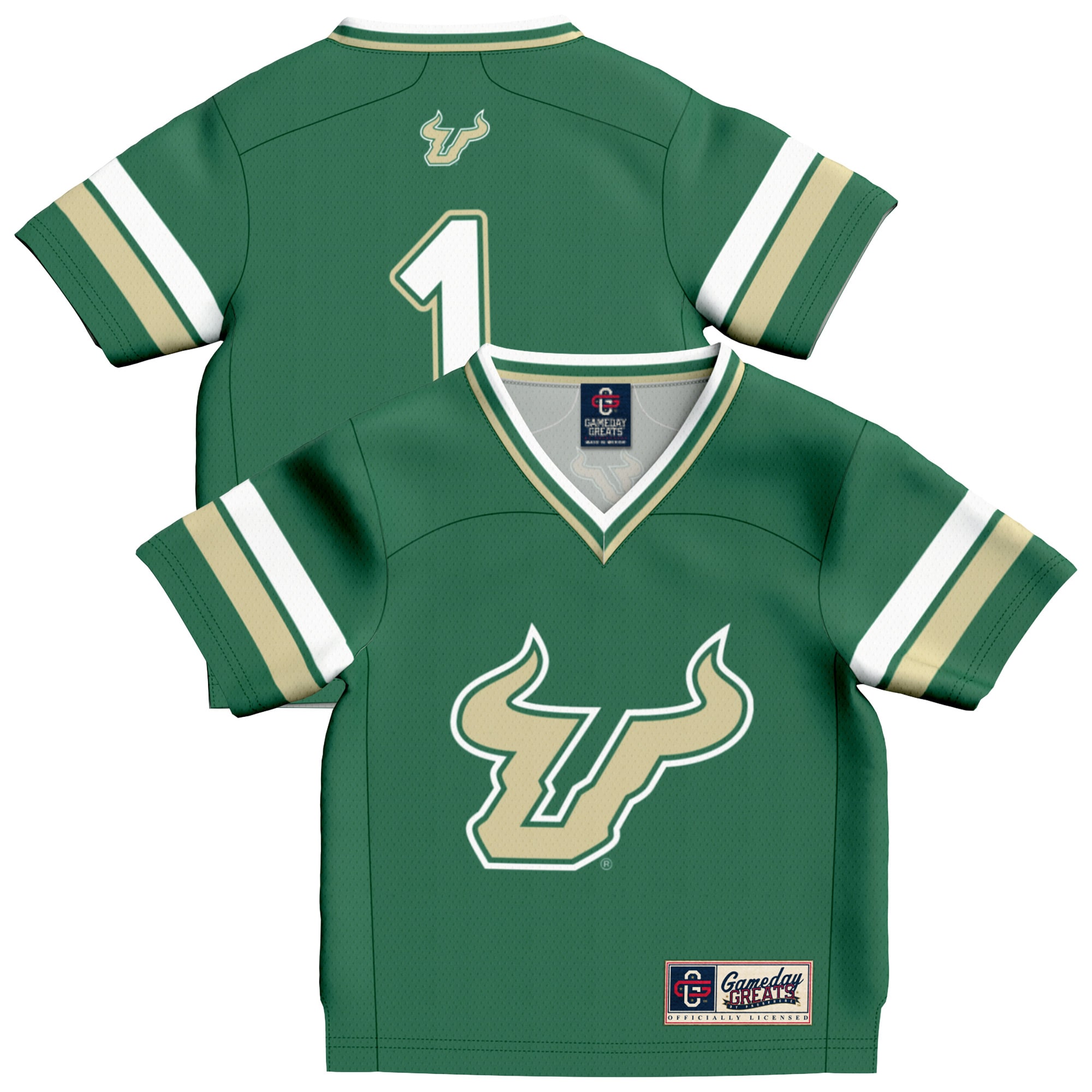 #1 South Florida Bulls GameDay Greats Infant Collegiate Football Fashion 2026/2027 Football Jersey - Green
