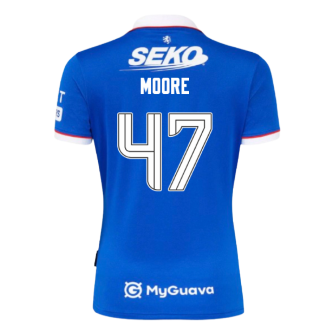 Authentic 2025-2026 Rangers Home Home Moore 47 With Modern Design -