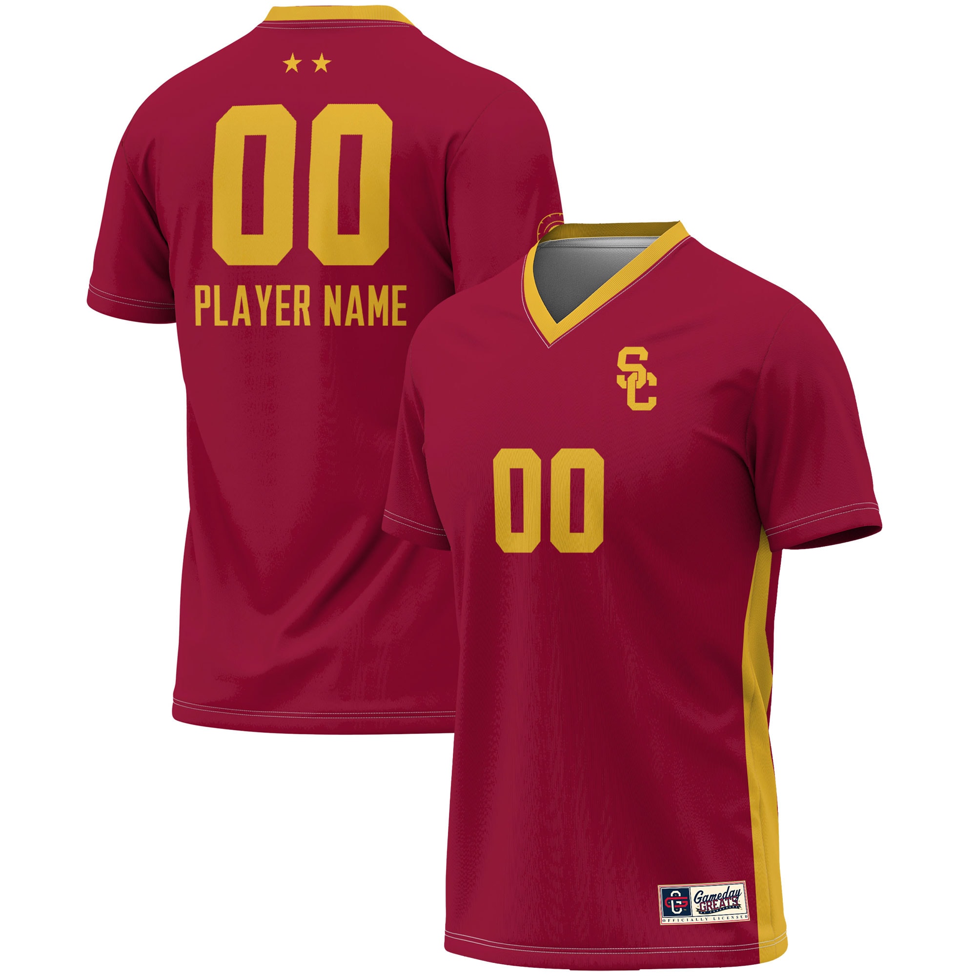 [NJP] USC Trojans GameDay Greats Unisex Pick-A-Player NIL Lightweight Soccer Jersey - Crimson