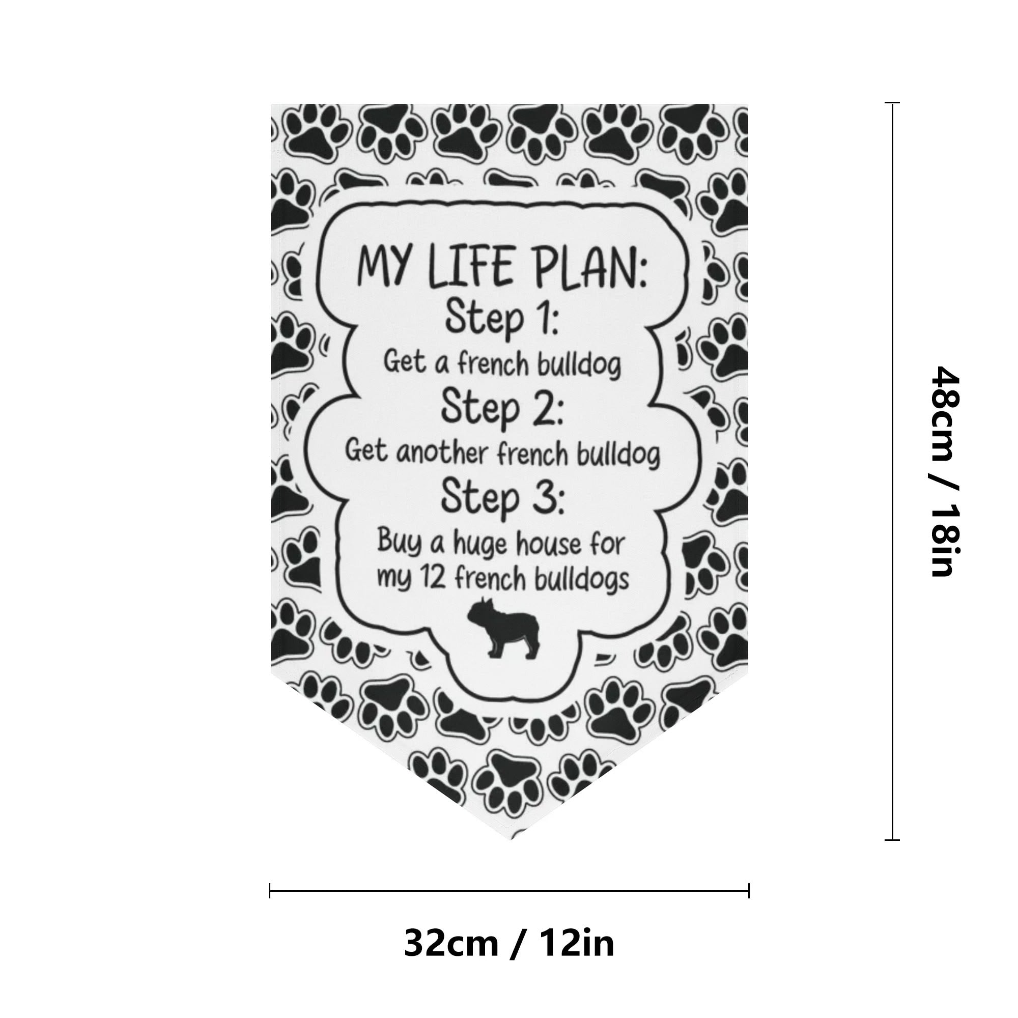 French Bulldog Benji Garden Flag Banner Durable Dog Item