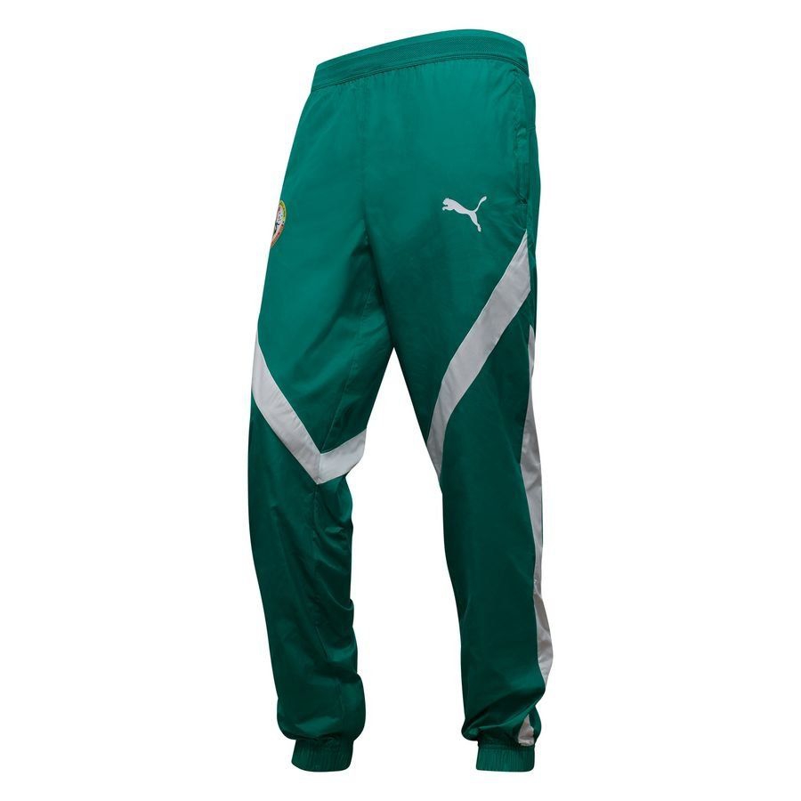 Senegal Training Trousers Pre Match Woven Africa Cup of Nations 2025 - Green/PUMA White