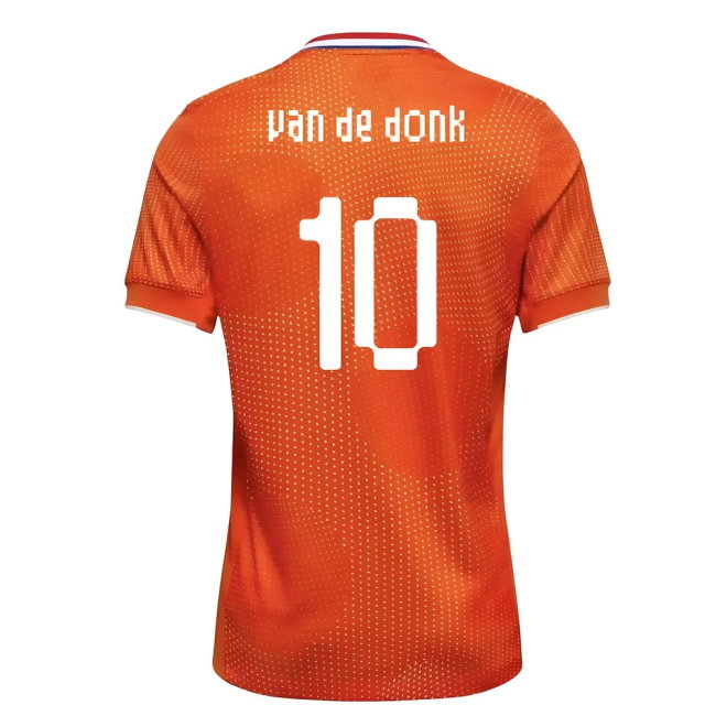 2025-2026 Netherlands Womens Team Shirt (Kids) (Van De Donk 10)