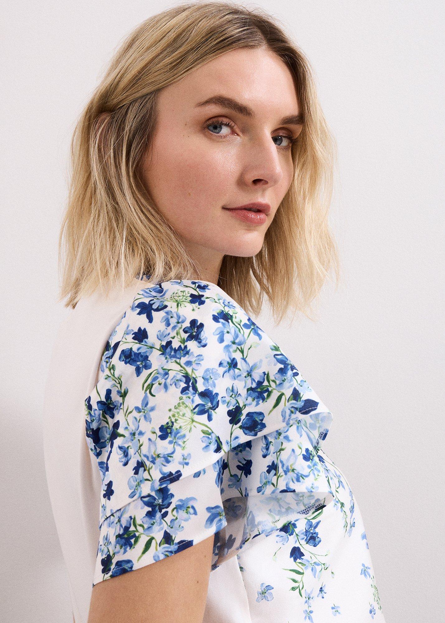 Rowan Floral Woven Front Top