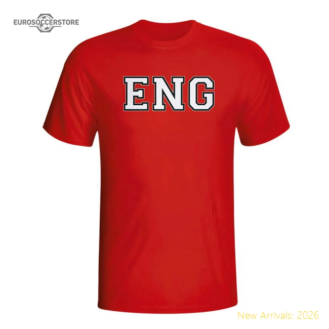 England Country Iso T-shirt (red)