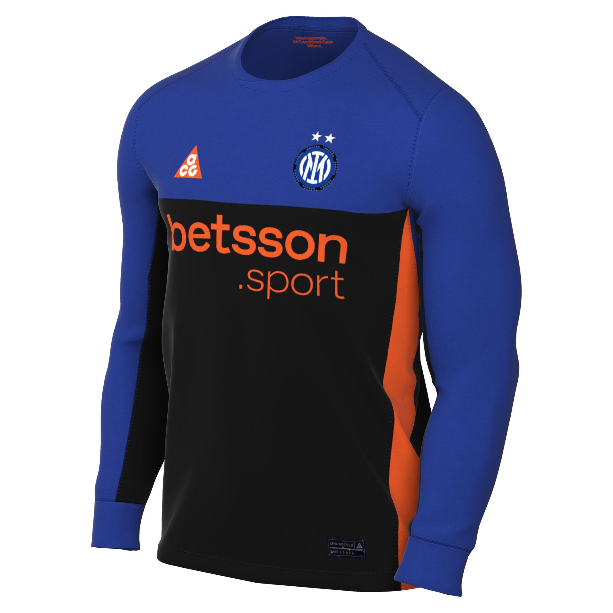 [SJH] Inter Milan 2025/26 Stadium Replica Long Sleeve Jersey - Blue