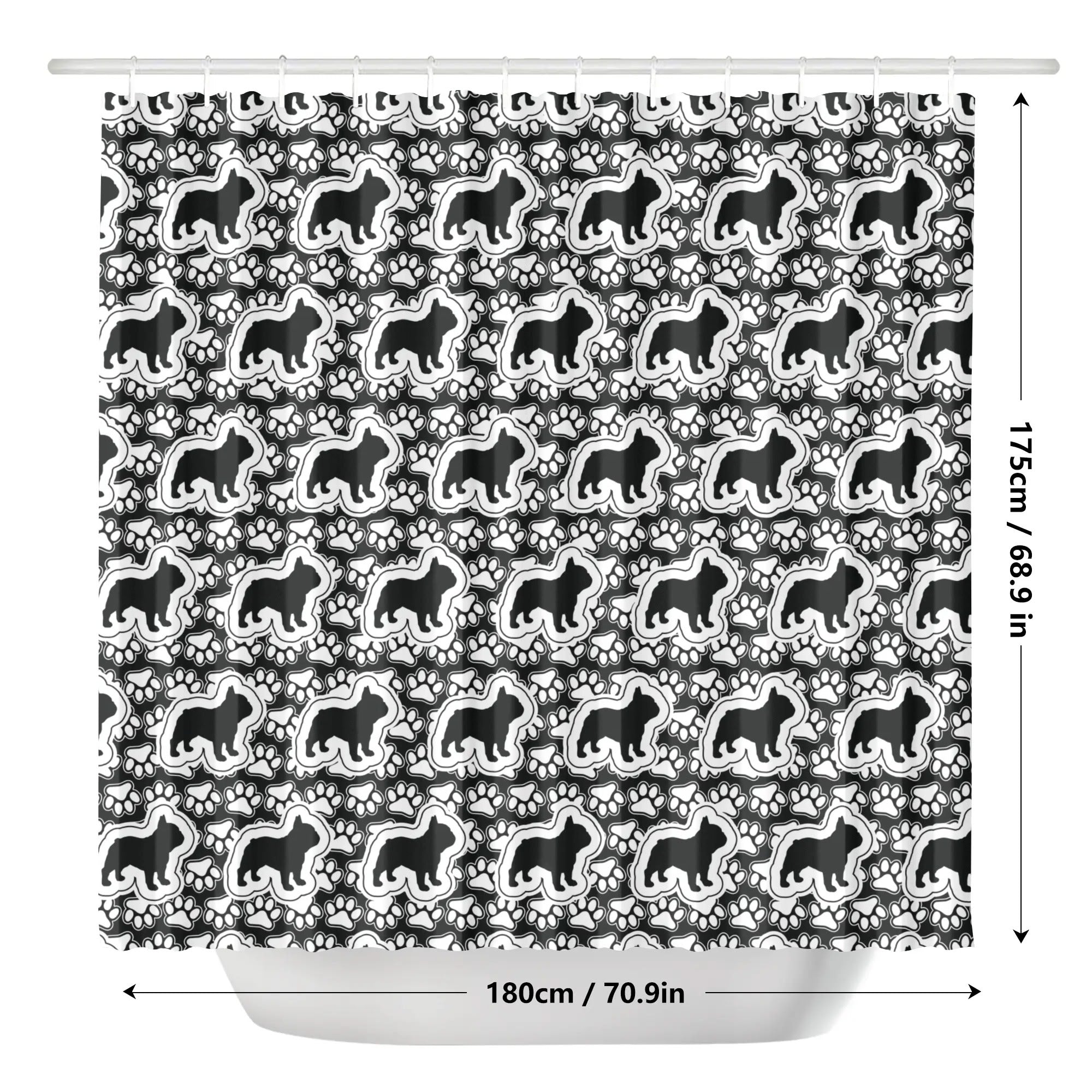 Frenchie-Fan Sophie - Shower Curtain For Frenchie Lovers for Fashion