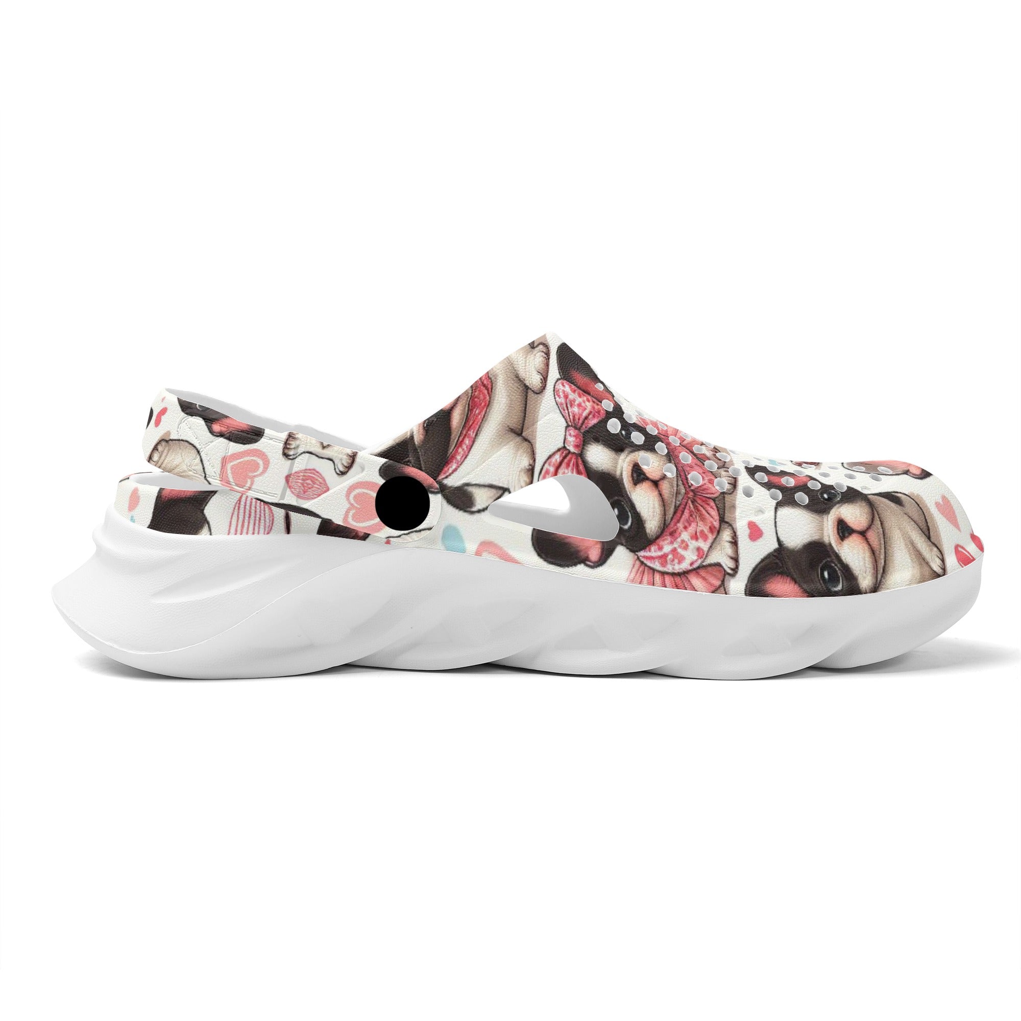French Bulldog Lady Summer Hollow Out Clogs Durable Dog Item
