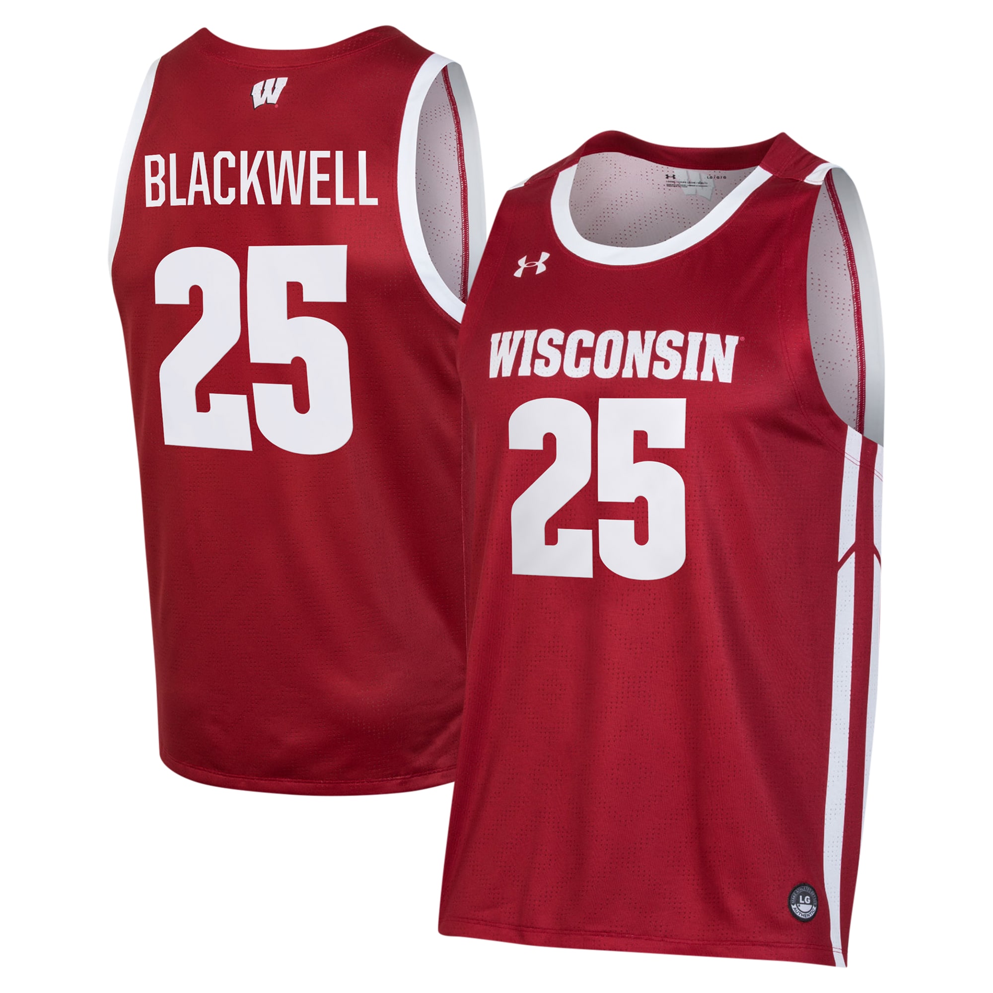 [DDG] Women's John Blackwell Wisconsin Badgers Replica Basketball Jersey - Red
