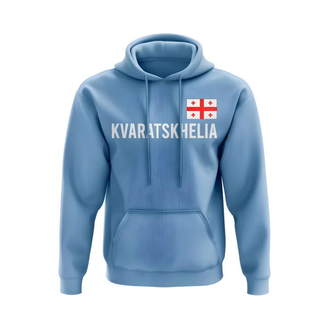Official Khvicha Kvaratskhelia Georgia Jersey Tournament Breathable