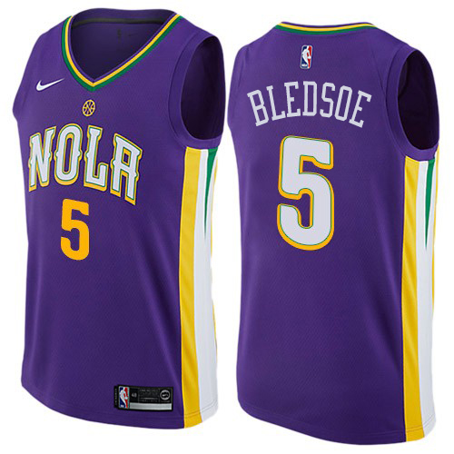 Elite Pelicans #5 Eric Bledsoe 2024 City NBA Swingman Jersey Purple -