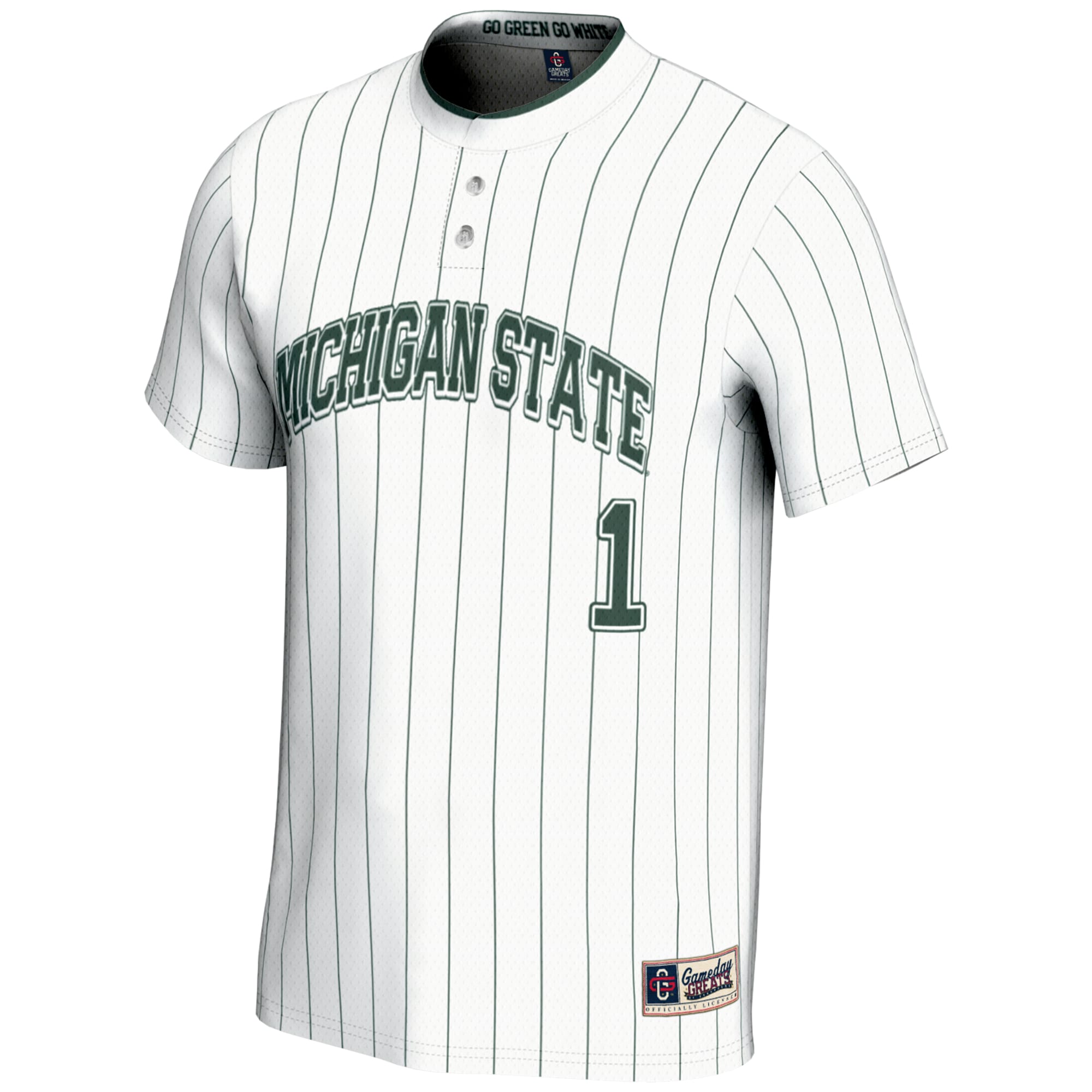 [NJP] Michigan State Spartans GameDay Greats Youth Lightweight Softball Jersey - White