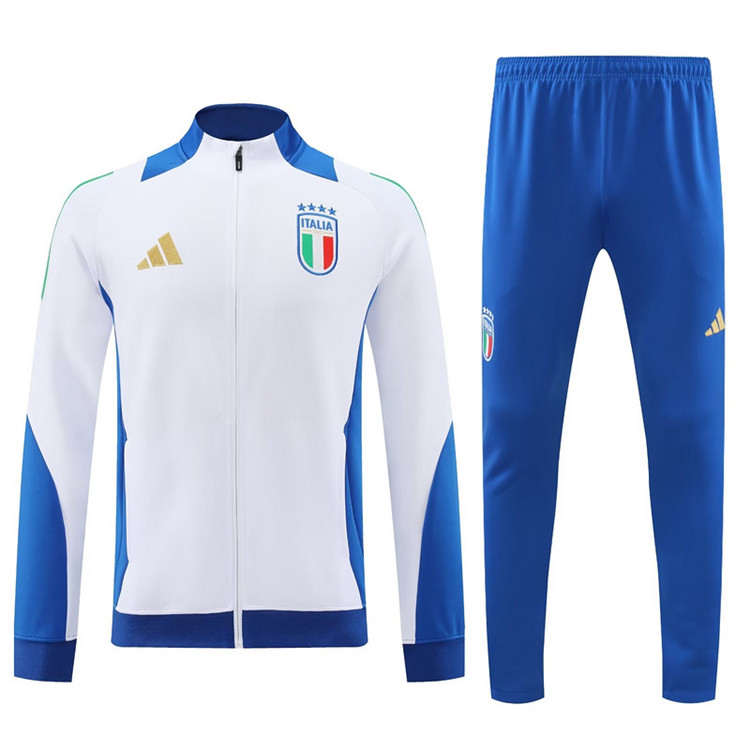 Authentic Moisture Wicking 2024 Italy Jacket Suit - White