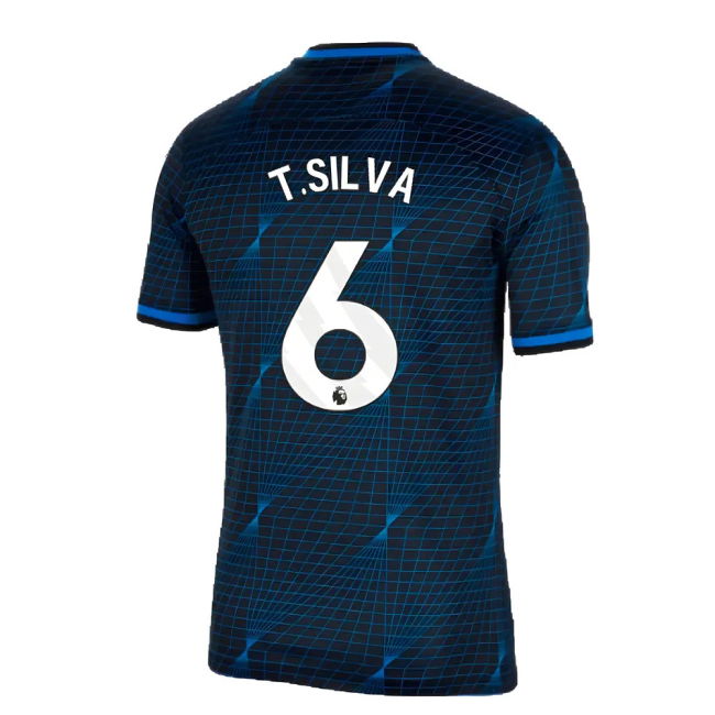Official Licensed Chelsea Chelsea Away Football Shirt T Silva #6 2...