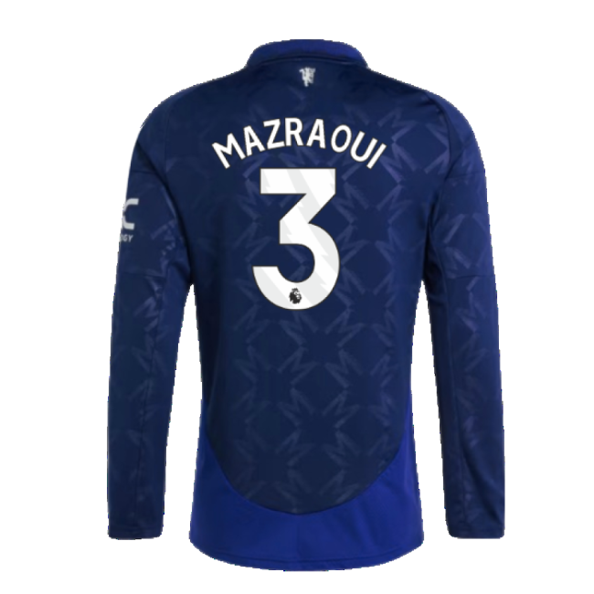 2024-2025 Man Utd Long Sleeve Away Kit (Mazraoui 3)