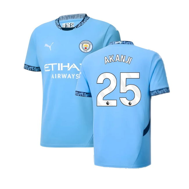 Akanji 25 Man City First Team Replica Jersey - Adults Version