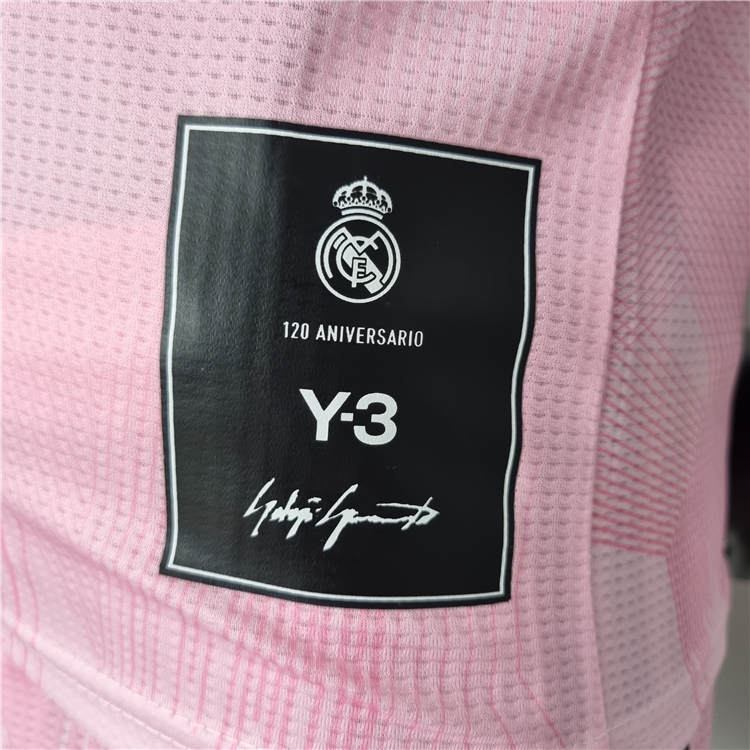 Moisture Wicking KidsYouth Real Madrid X Y3 2223 Pink Soccer Football