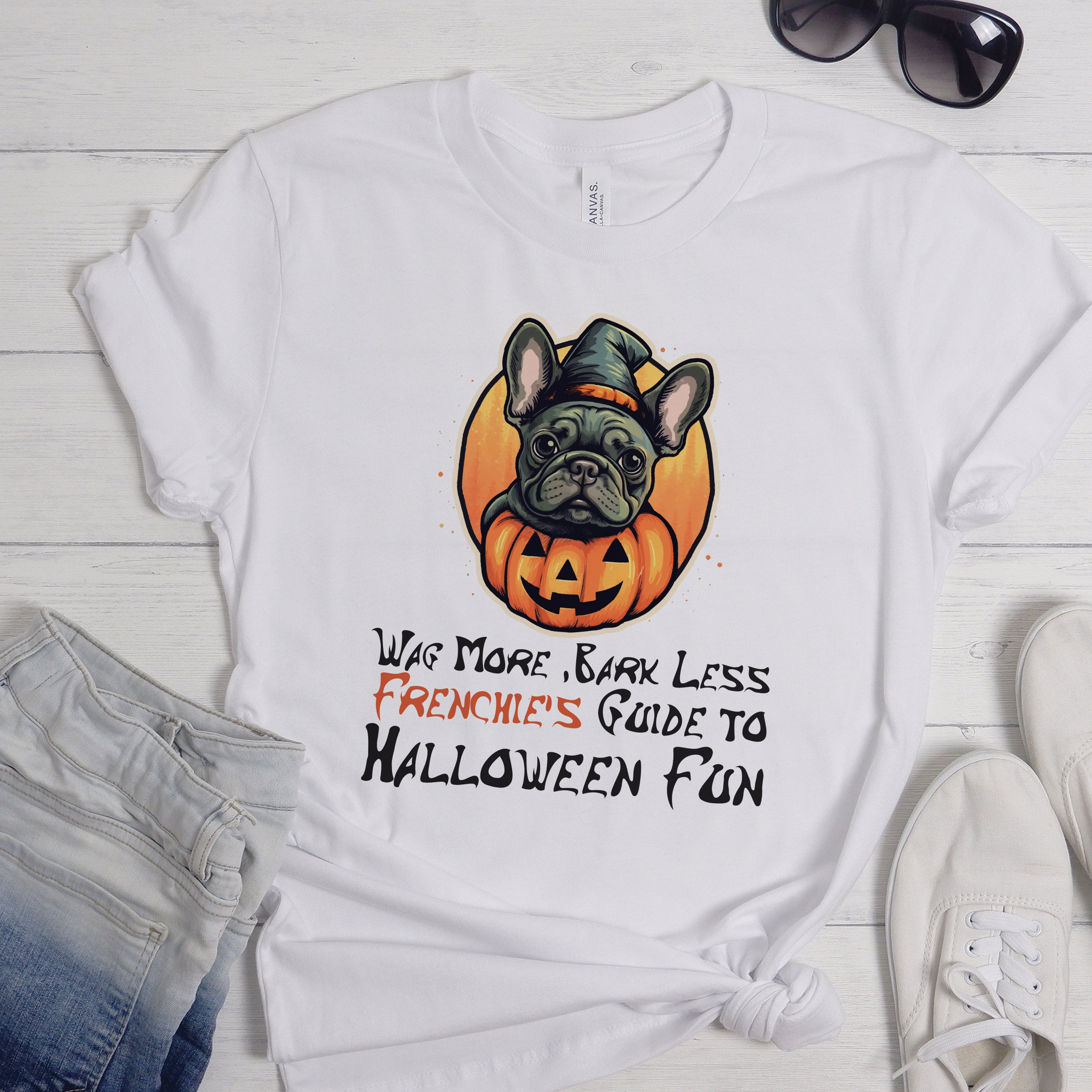 High-Quality Charming Frenchie Halloween - Unisex T-shirt for Pet
