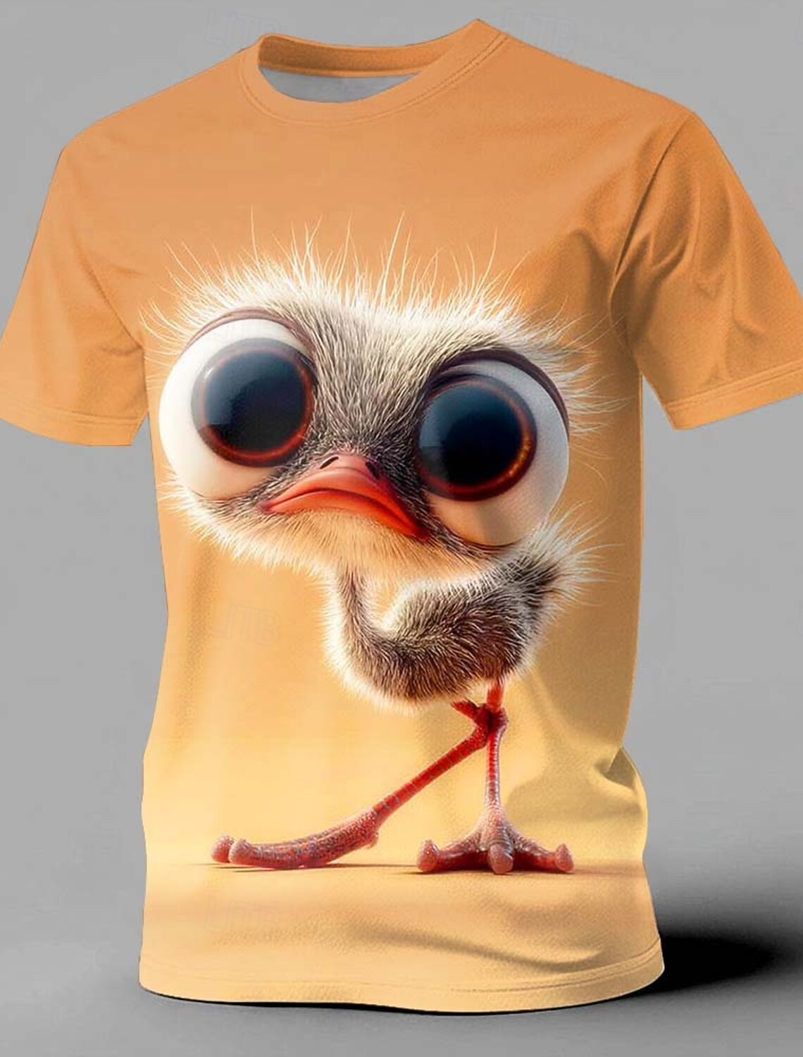 Men's Animal Funny Duck T Shirt Short Sleeve 3D Print Crew Neck