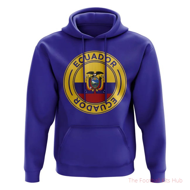 Men Ecuador Football Badge Hoodie (Royal)