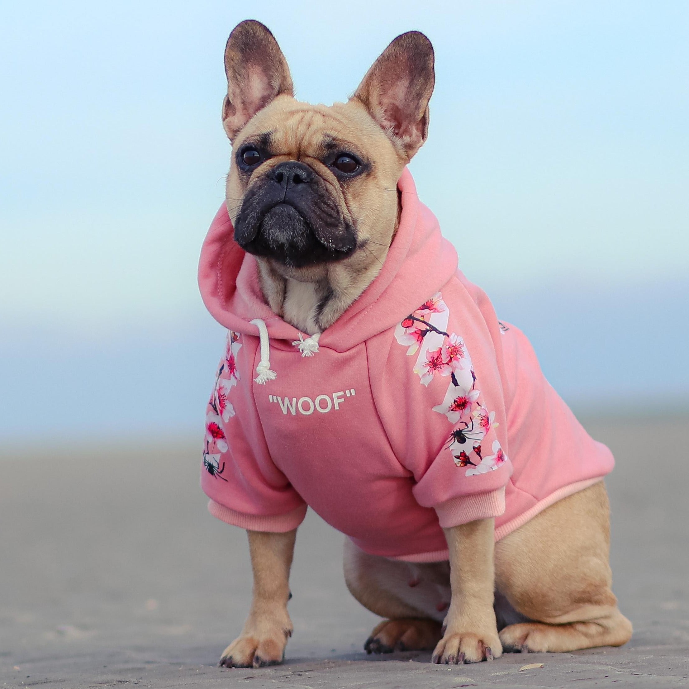 French Bulldog Frenchdot™ French Bulldog Woof Hoodie V3 Durable Dog Item