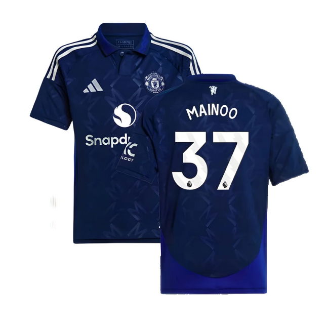 Man Utd Away Football Shirt 2024-20 Season Mainoo 37 M S Kids