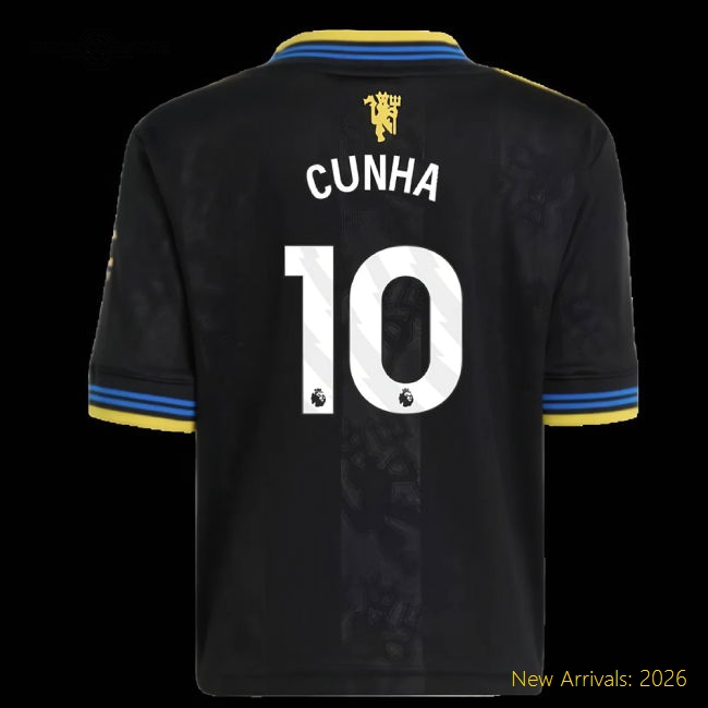 Premium Mini Football Team Cunha Jersey 2025-2026 Stretchy