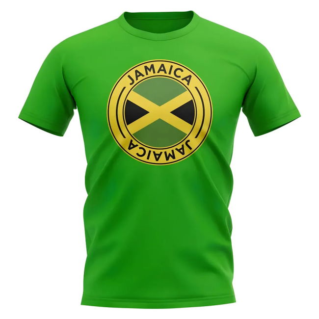 Limited-Edition Collector'S-Item Jamaica Football Badge T-Shirt