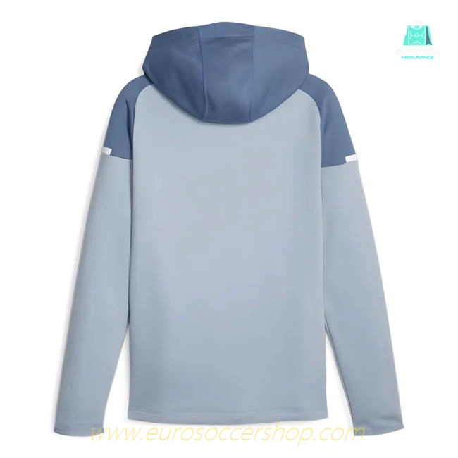 2023-2024 Man City Casuals Hooded Jacket (Blue Wash)