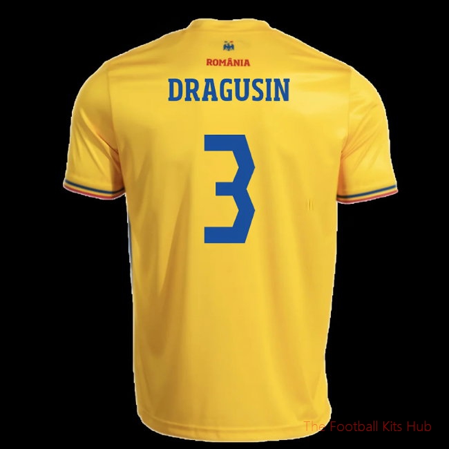 2025-2026 Romania Home Replica Shirt (Dragusin 3)