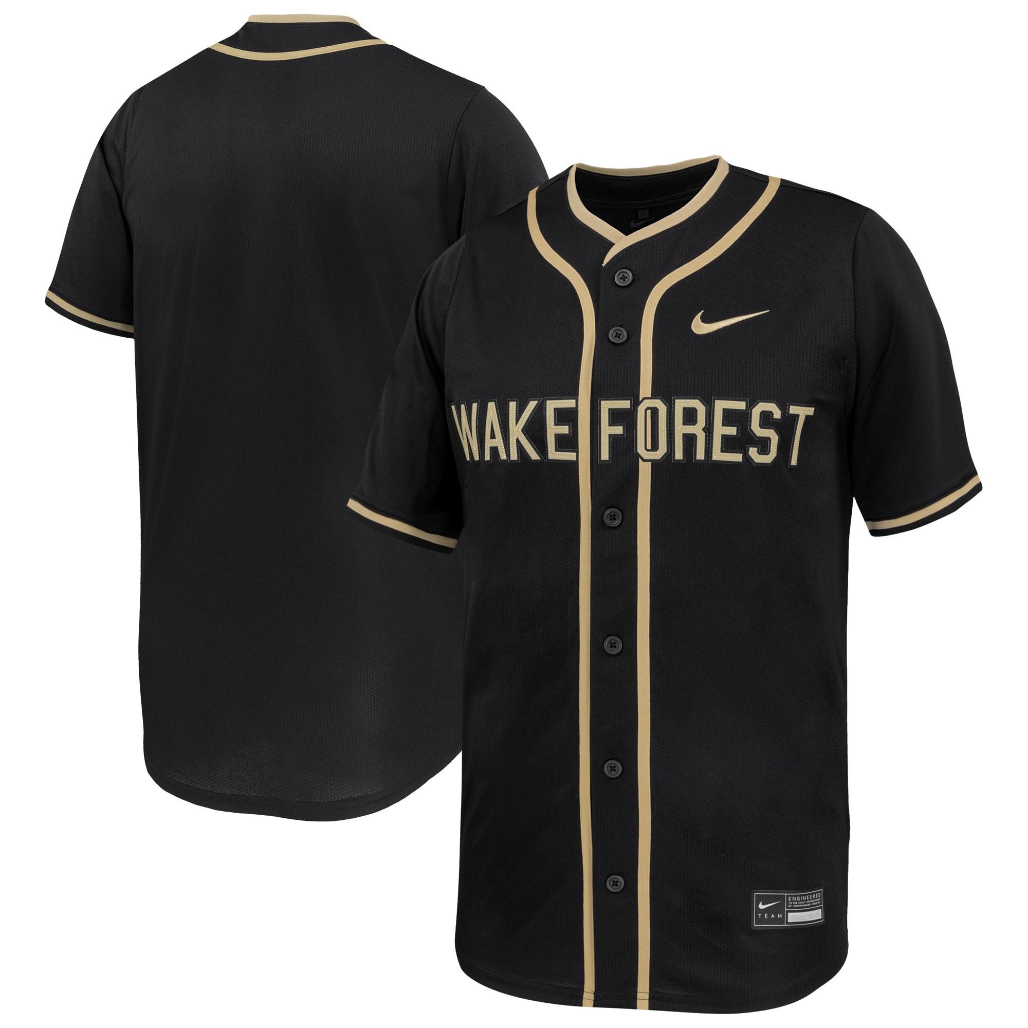 [NJP] Women's Wake Forest Demon Deacons Limited Baseball Jersey - Black