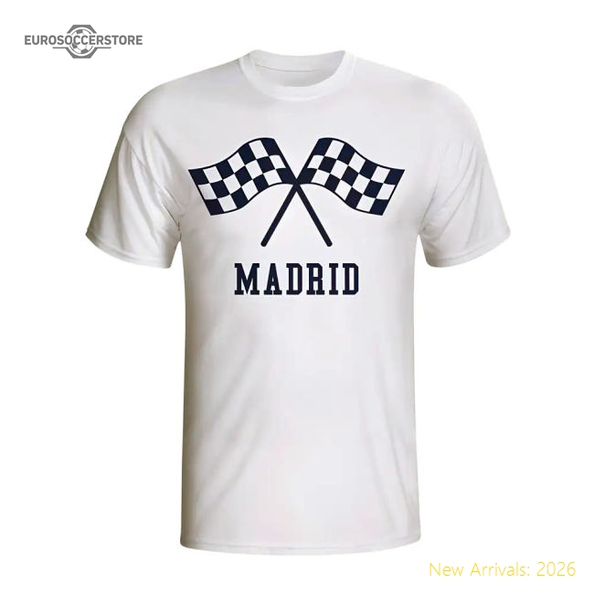 Real Madrid T-Shirt Fan Version For Adults Flags Match Day Shirt