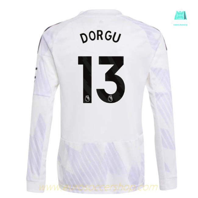 2025-2026 Man Utd Long Sleeve Away Shirt (Kids) (Dorgu 13)