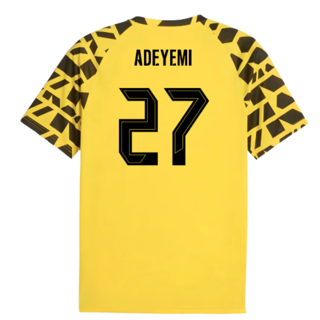 Popular 2025-2026 Borussia Dortmund Warm Up Jersey (Yellow) (Adeyemi