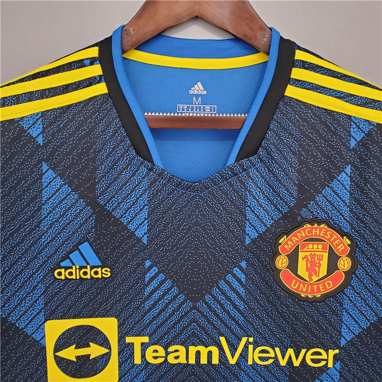Professional Grade Man Utd Manchester United 21-22 Kit Third Blue