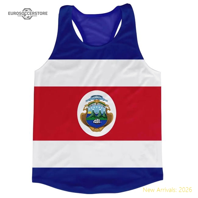 Luxury Costa Rica Flag Running Vest - Fan Collection - Fan Collection