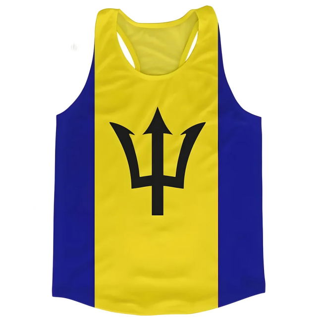 Championship Barbados Flag Running Vest Collector'S-Item