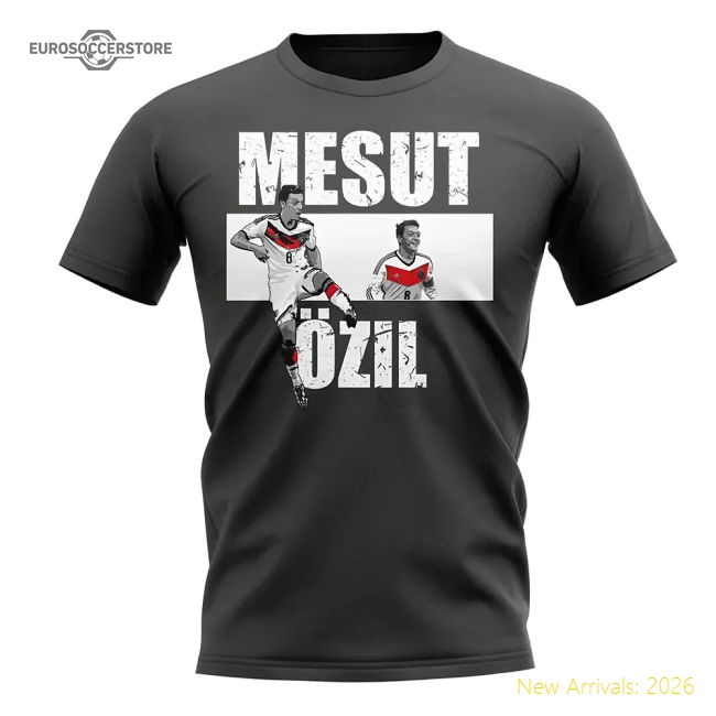 Mesut Ozil Player Collage T-Shirt (Black)