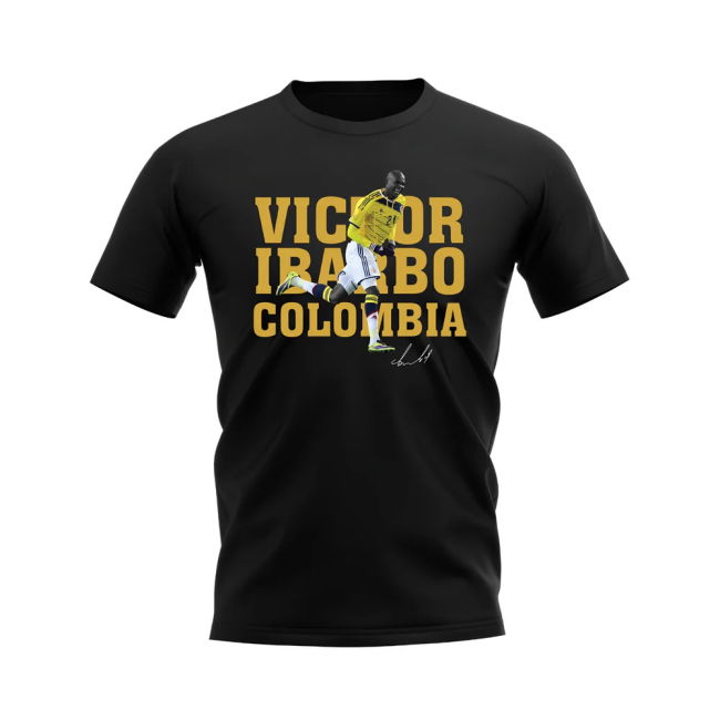 Official Victor Ibarbo Colombia Player Tee (Black) Replica