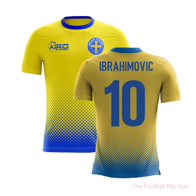 2025-2026 Sweden Airo Concept Home Shirt (Ibrahimovic 10)