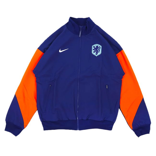 2024-2025 Netherlands Strike Anthem Jacket (Navy) Oranje