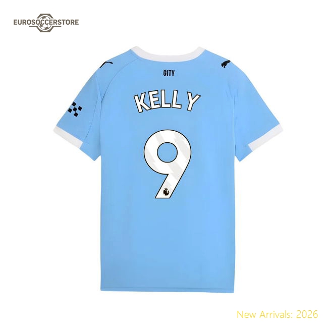 2025-2026 Man City Home Shirt (Kids) (Kelly 9)