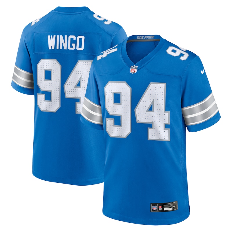 None Mekhi Wingo Detroit Lions Modern Replica Jersey Football Apparel