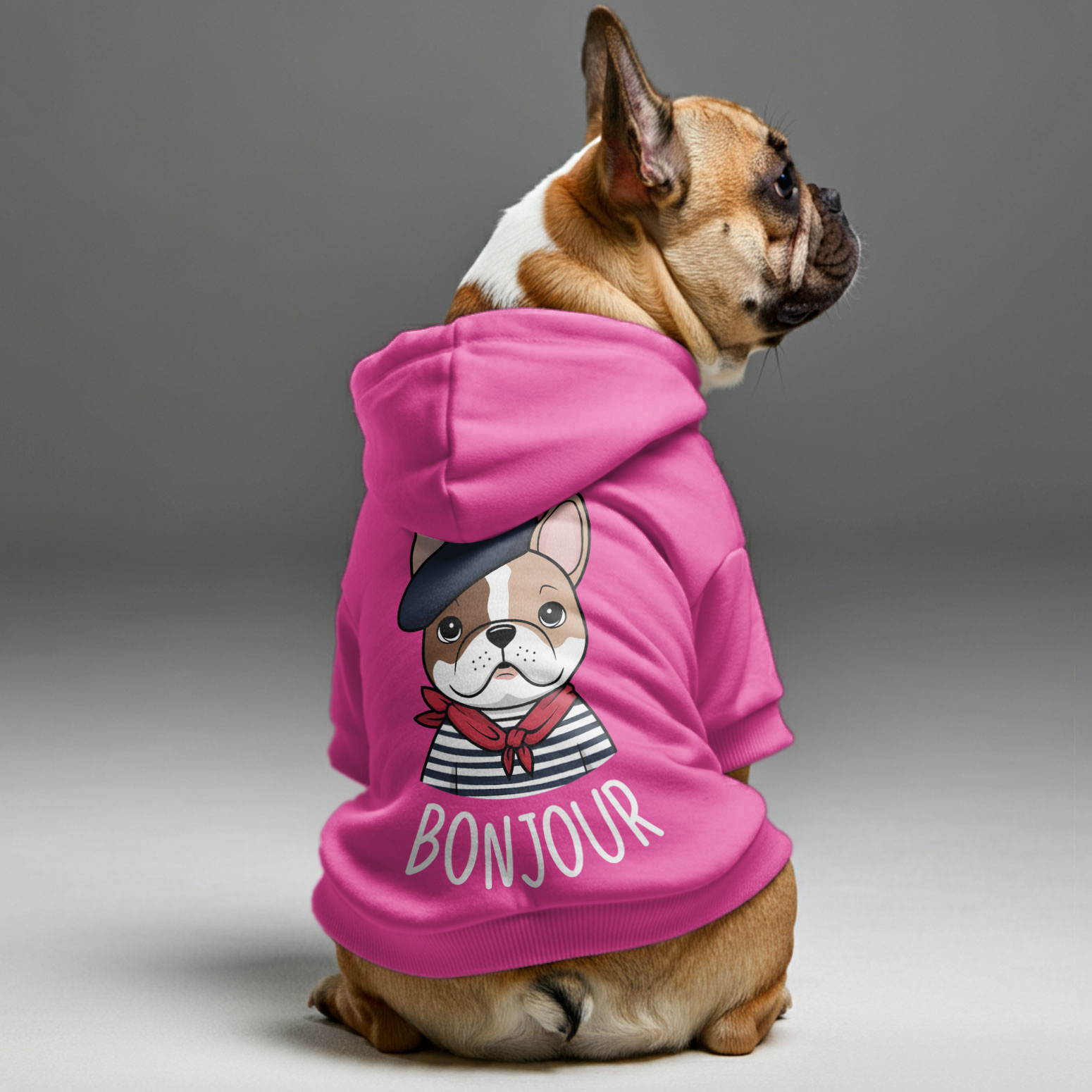 Bonjour - Dog Owner Personalized French Bulldog Hoodies With Funny Quotes – Stylish, Cozy, And Premium 100% Cotton Frenchie Themed Wear