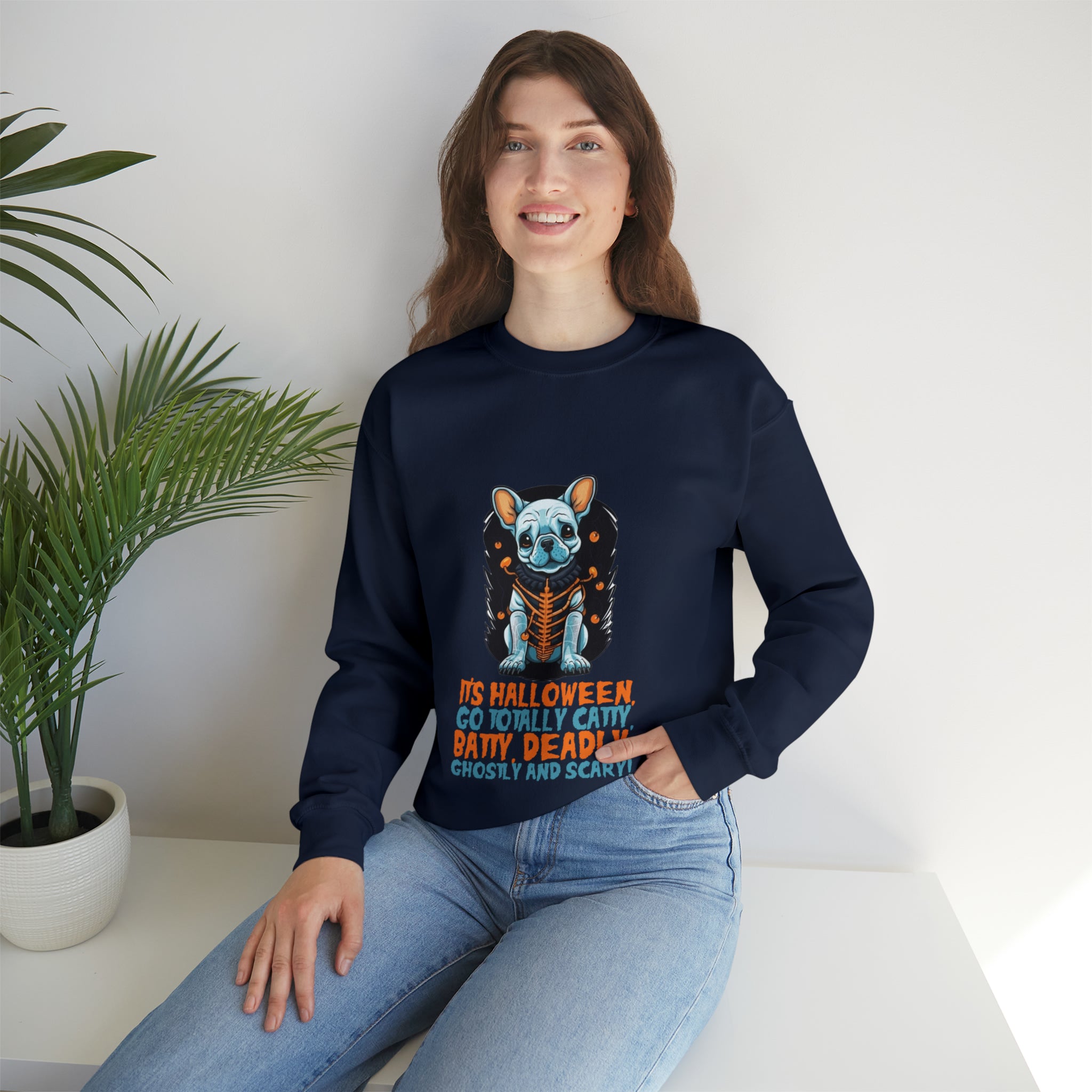Catty - Comfy Batty Halloween Unisex Sweatshirt Outdoor Style