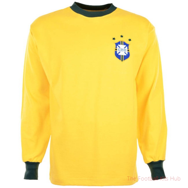 Brazil 1972 Three Times Champions Retro Football Shirt