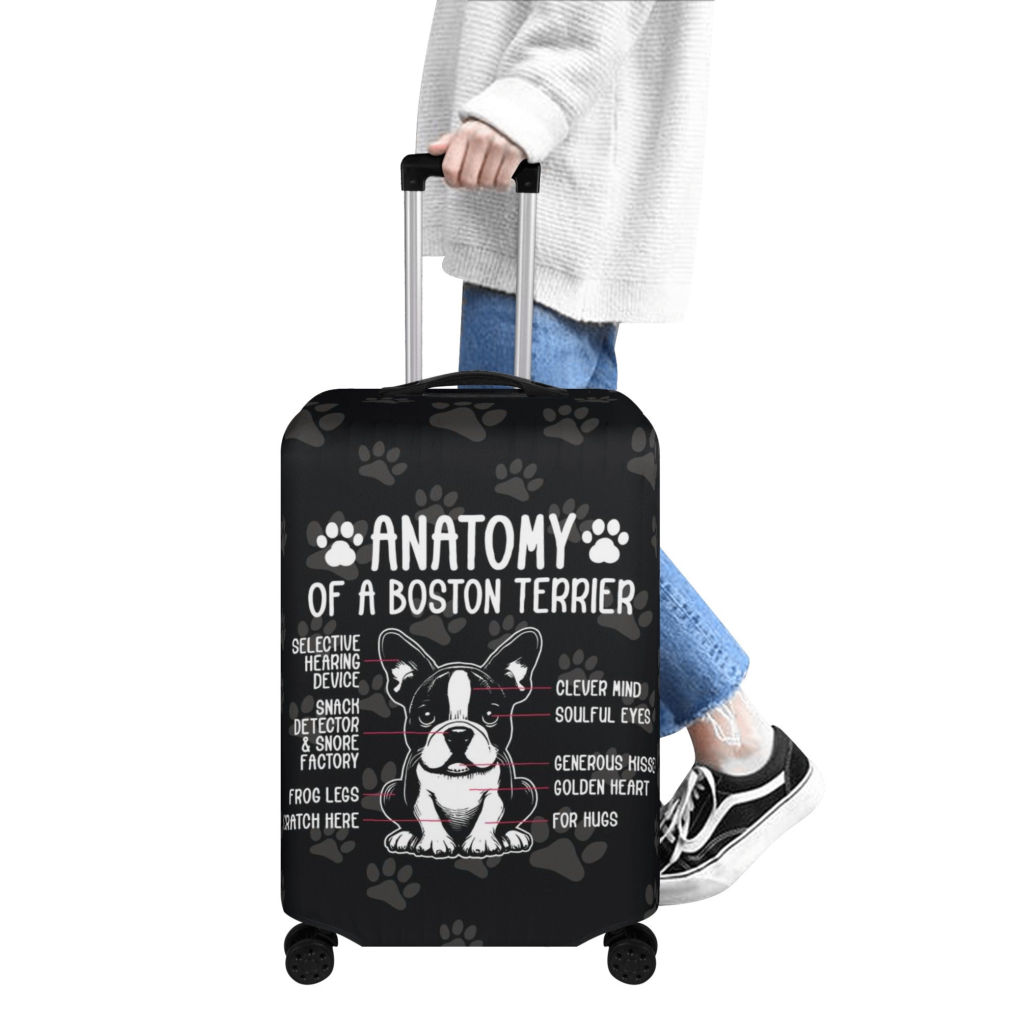 Fashion-Forward Ginger - Luggage Cover For Boston Terrier Lovers for Pet